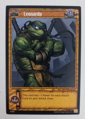 2004 Teenage Mutant Ninja Turtles Trading Card Game Leonardo