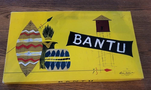 Vintage 1955 Parker Brothers Bantu Board Game , No Instructions