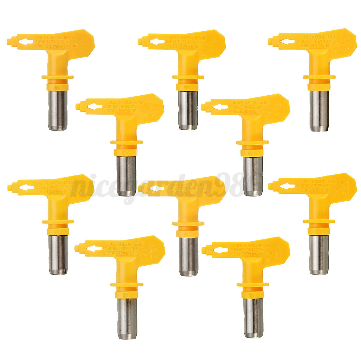 Yellow Airless Spray Gun Tips FitFor 