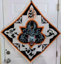 Sciarpa donna Siena Italia bandiera stampa su 30" Romolo e Remo gemelli mitologia 