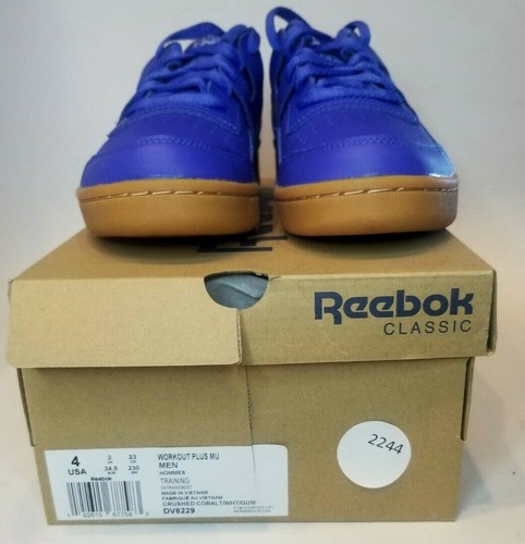 Reebok Men Workout Plus MU Training Shoes DV8229 Cobalt/White Gum 4US NEW IN BOX - Picture 5 of 5