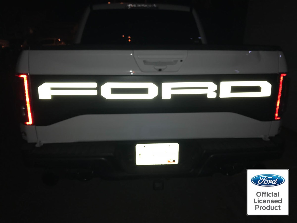 Tailgate Decals Ford Raptor SVT F-150 Tailgate Letter Decals - 60 Color Choices (Fits 2018 F-150) 2018 F150 Raptor Vinyl Decals Custom Colors