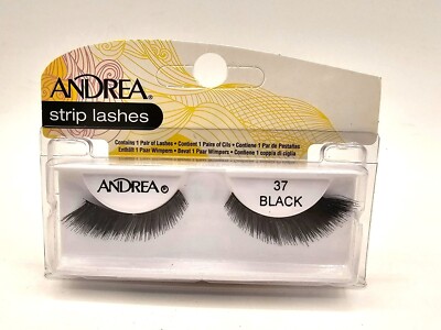 Andrea Strip Lashes Fashion Eye Lash Style 37 black. NEW!
