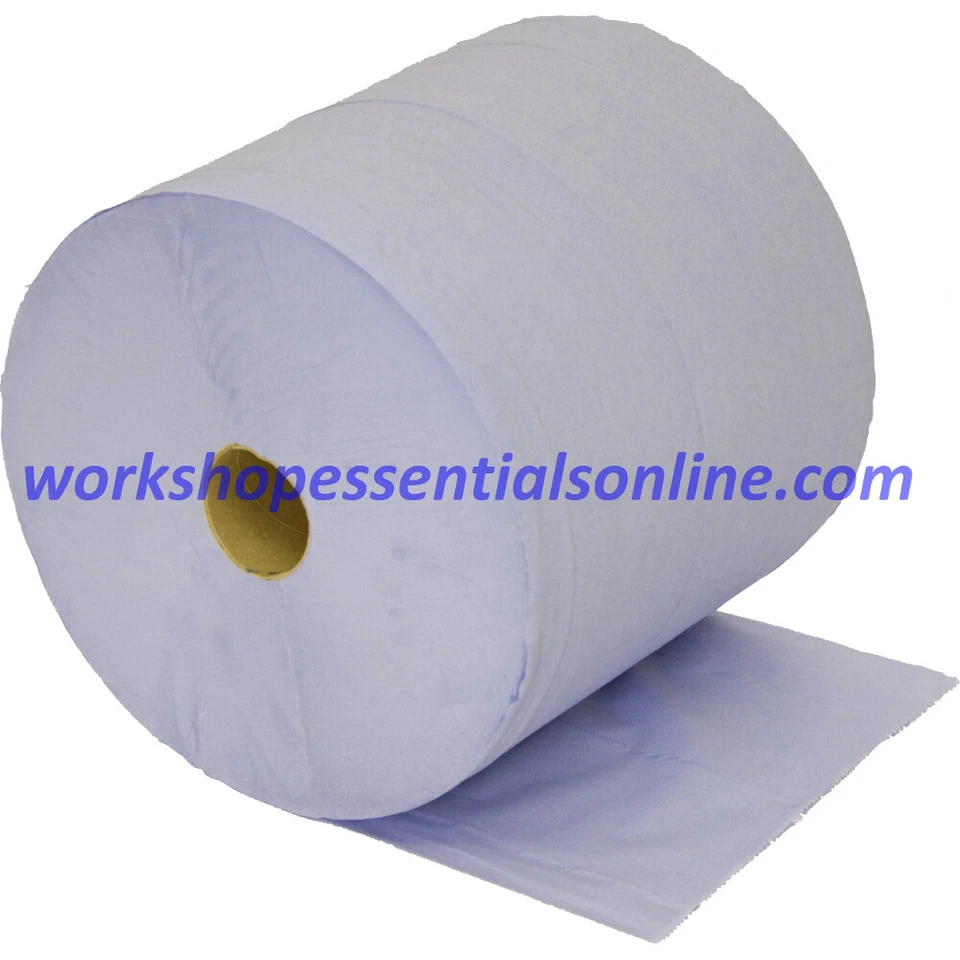 WEO Industrial Blue Paper Roll Large 400m x 280mm 1000 sheets x 2 Pack VC537