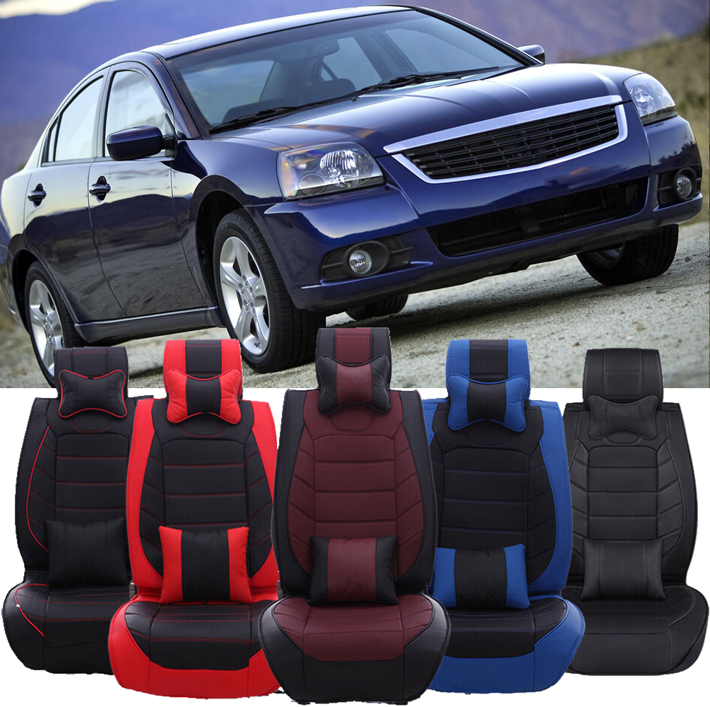 For Mitsubishi Galant PU Leather Front & Rear Car Seat Covers 2/5-Seats Cushion