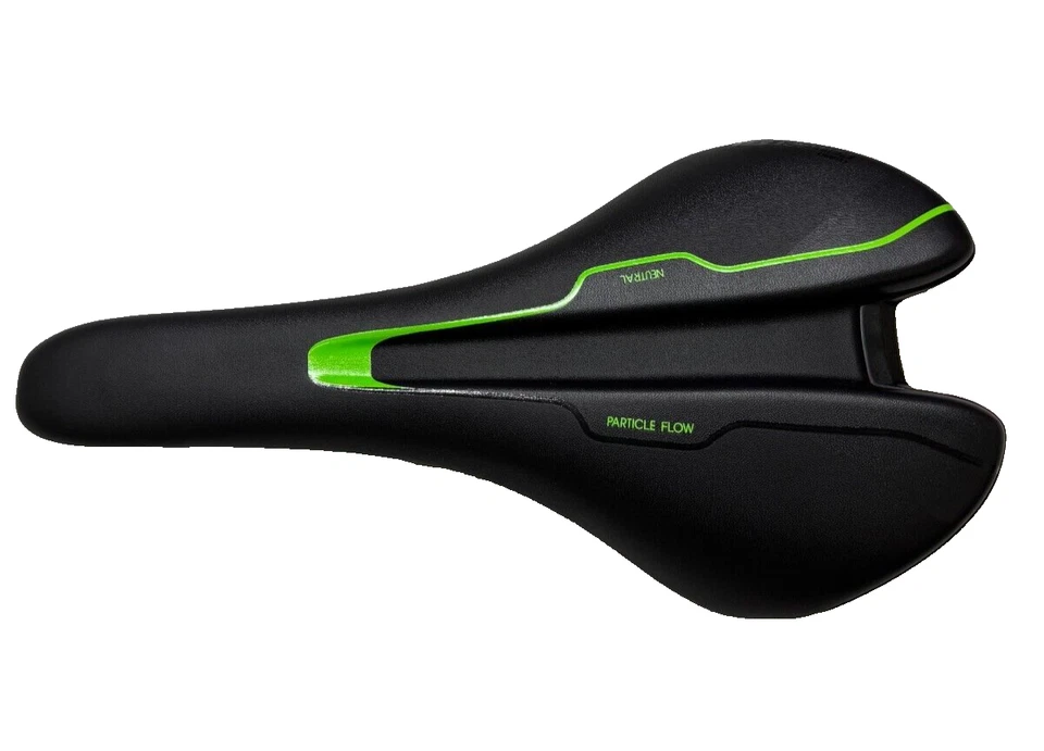 Sillín de bicicleta neutro Giant Contact SL negro/verde rieles Ti Foto 3 de 4
