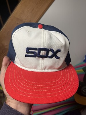 割引済！80's- MLB WHITE SOX WOOL STADIUM J VTG Chicago White Sox Hat Rare MLB Annco M Snapback 80s Trucker