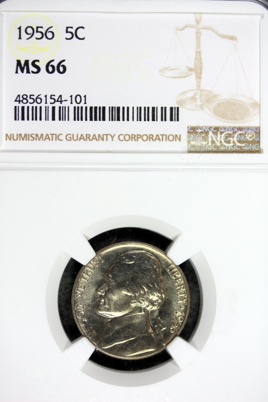 1956 - NGC MS66 JEFFERSON NICKEL!!  #B21411