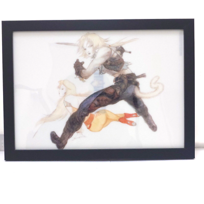 FINAL FANTASY ix Yoshitaka Amano Poster framed Clear File Zidane