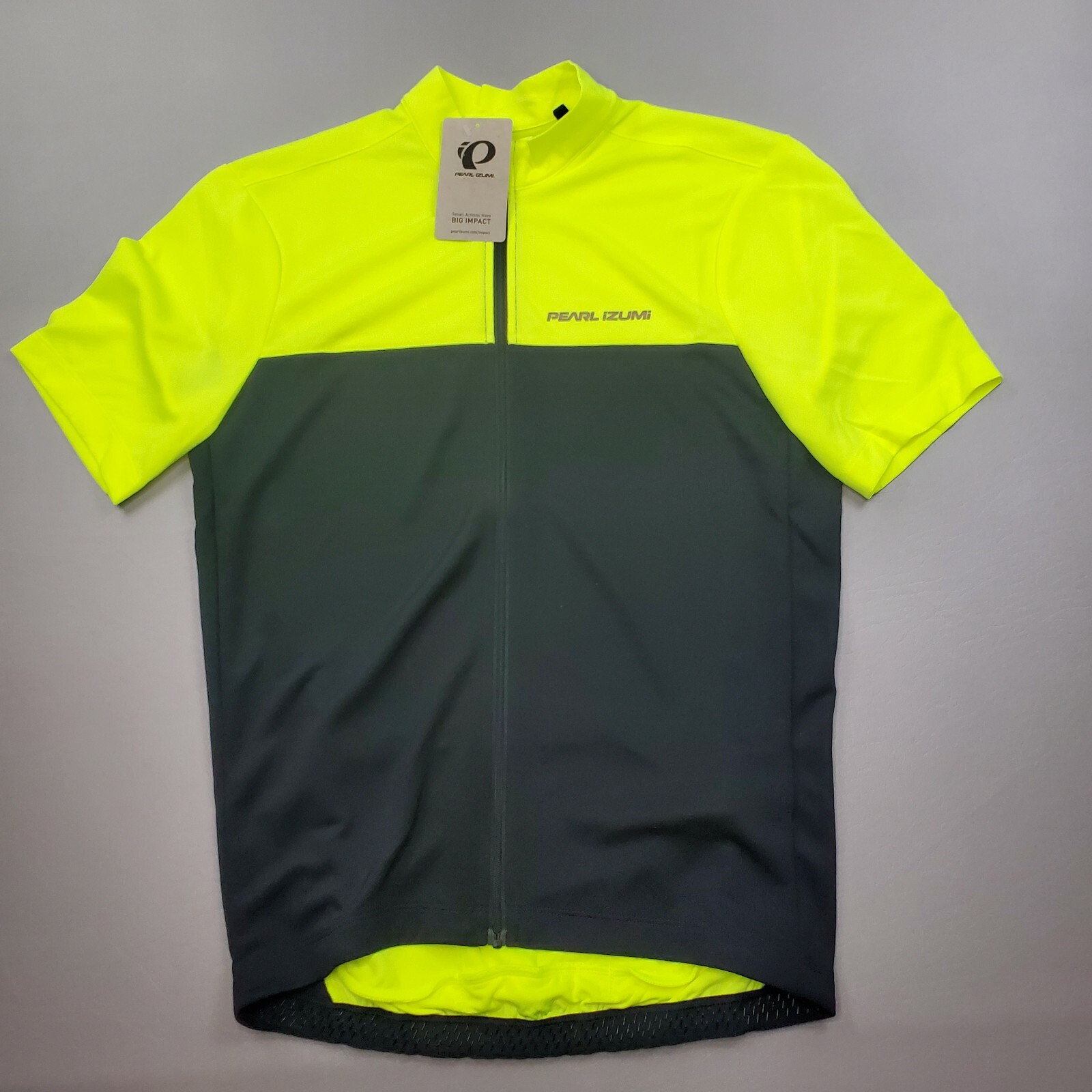NEW Pearl Izumi Men's Quest Cycling Jersey Green/Black Relaxed Fit XS