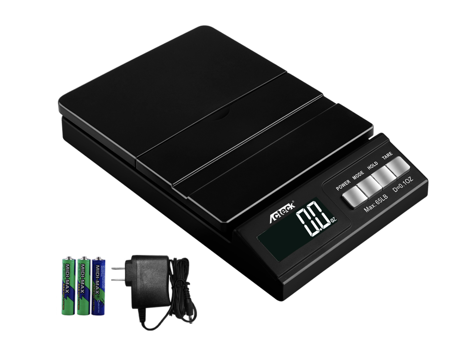 Acteck ACE65 65lb x 0.1OZ Digital Shipping Postal Scale W/AC & Battery