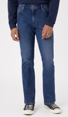 Wrangler Jeans Herren Texas Straight Stretch Fit 'The Rock' FACTORY SECOND WA39