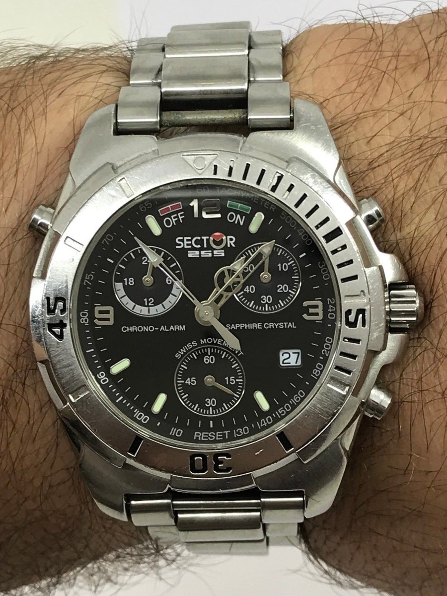 SECTOR 255 CHRONO-ALARM 2653933325 CHRONOGRAPH DIVER QUARTZ MENS