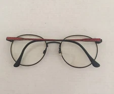 Looking Glass L7032 Eyeglasses Burgundy metal round Frames size 51[]20 135