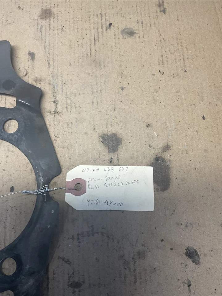 07-08 Placa protectora antipolvo freno delantero Infiniti G35 G37 41151-9Y000 Foto 4 de 4