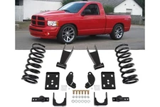Ram 1500 2002-2005 2" Front 4" Rear Lowering Kit 2wd McGaughys Coils & Flip Kit