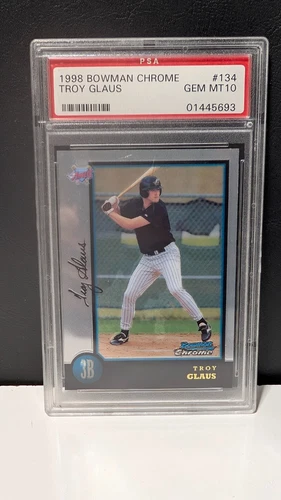 Troy Glaus 1998 Bowman Chrome #134 Rookie Card RC PSA 10 Gem Mint QTY