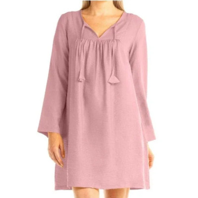 NWT Fresh Produce Bahia Dress Women's S/M Oversized Pastel Pink Easter Dress