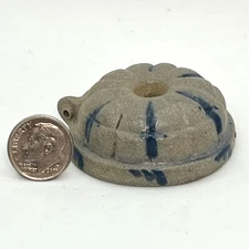 Rowe Pottery Salt Glaze Stoneware Miniature Bundt Cake Mold Pan Vintage 1992