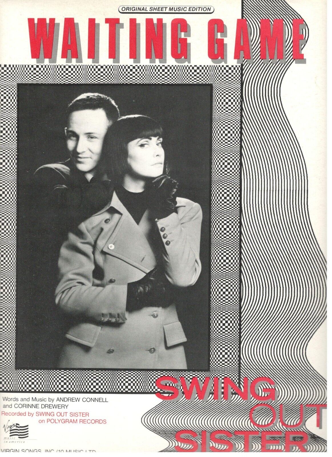 SWING OUT SISTER "WAITING GAME" SHEET MUSIC-PIANO/VOCAL/GUITAR-BRAND NEW ON  SALE | eBay
