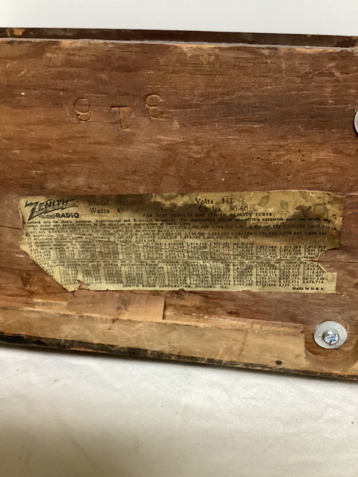 1930s Zenith Radio eBay