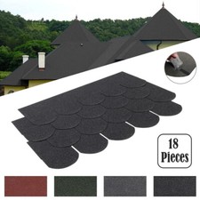 18pcs Asphalt Roof Shingles Self-Adhesive Sheds Roofing Felt Shingles Tiles