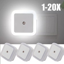 1-20X LED Nachtlicht Mit Licht Sensor Steckdo...