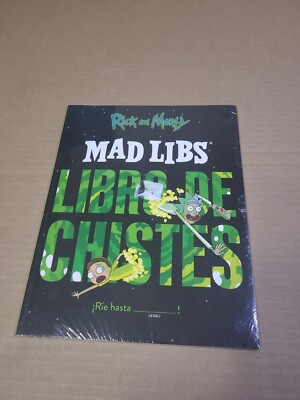 Rick and Morty Mad Libs Libro De Chistes In Spanish Rare Cartoon Network Espanol