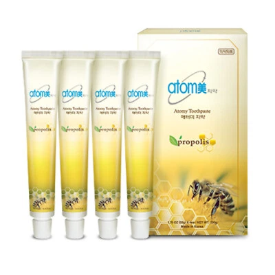 ATOMY Zahnpasta Mundpflege mit Propolis & Grüntee 50 g x 4 Tuben neu