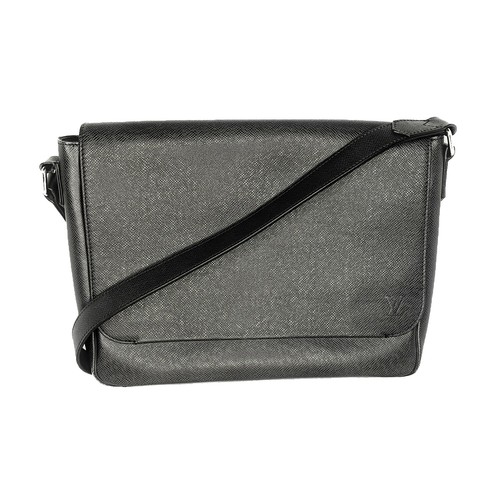 Louis Vuitton Ardoise Taiga Leather Roman MM Messenger Bag | eBay