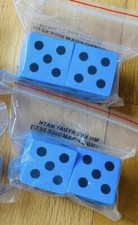 Set of 4 Jumbo Foam Dice 2" Blue Home School Math Games Educational Toy