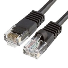 Ethernet Network Patch Cat5E Cable 50ft - Black