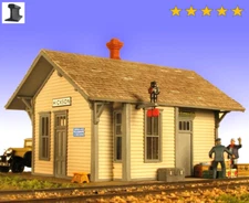 Monroe Models ~ N Scale ~ The Hickson Railroad Train Depot Laser Kit ~ 9210