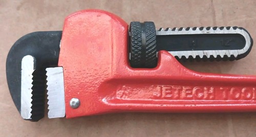 JeTech Tool Pliers 12" Pipe Wrench Heavy Duty Straight 300mm Genuine - Picture 2 of 3