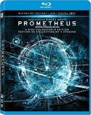 FACTORY SEALED w/SLIPCOVER Prometheus Blu-ray/DVD/3D 4-Disc Set, Collectors Edn
