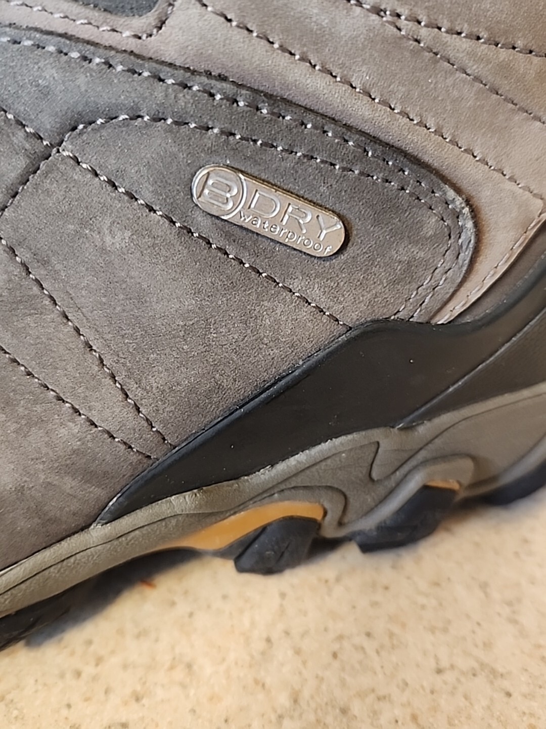 Oboz Bridger B Dry Mid Waterproof Brown Hiking Boots US Men's Size 12