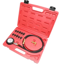 Car Tester Oil Pressure Test 0~140psi 0~10bar Quick Coupling Warning Device