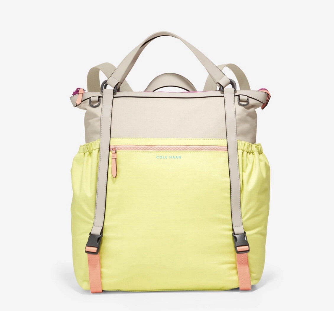 RARE Cole Haan Performance Grand Series Summer Lime Backpack  display picture 3