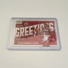Panini 2024-25 NBA Hoops Rookie Greetings Alexandre Sarr #17 Wizards NBA