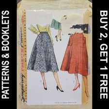 Vintage Simplicity Set of Skirts Pattern 4083 Size 30" Waist CUT