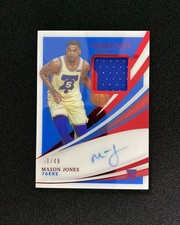 2020-21 Panini Immaculate Patch Auto RPA Mason Jones 48/49 #134 Red 76ers YE60