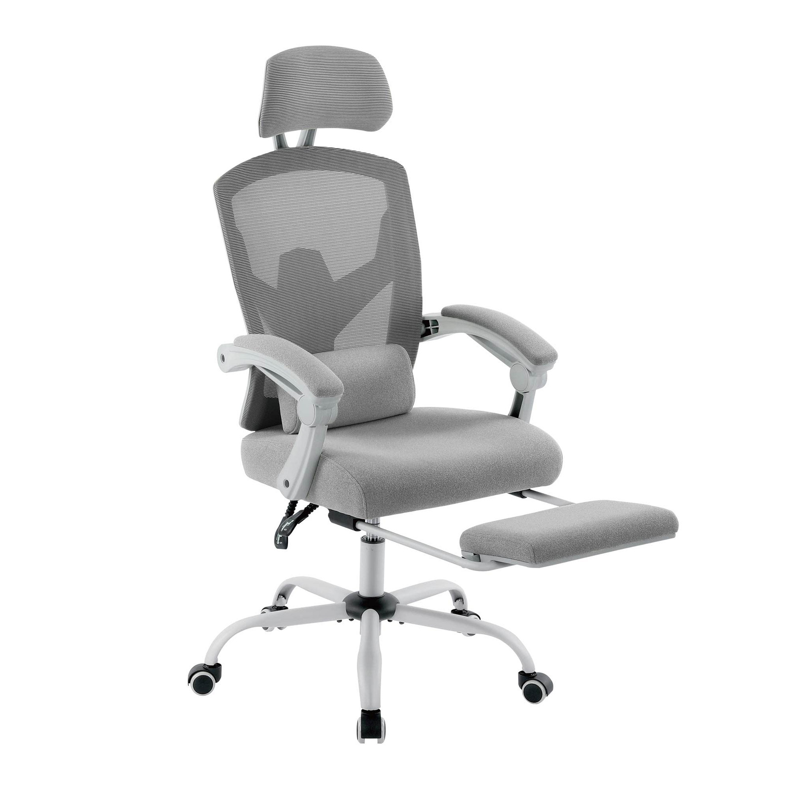 Ergonomic High-Back Mesh Office Chair with Lumbar Support and Rolling Swivel