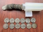 Jefferson War Nickels 1942-45 Silver 35% Roll of 40 Coins Full Tube Estate Lon — photo 3