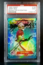 1995 Topps Finest - Jerry Rice #180 Refractor W/Coating PSA 9 Mint 
