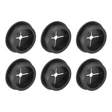 6 Pcs Cable Cord Grommet 1-3/8" DIY Desk Grommet Flexible Rubber Grommets