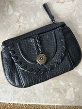 Purse, Mantaray, Small, 6x4”, Black, Zip, Cards, Coins, Floral, Perfect.