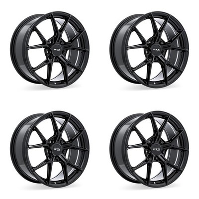 Set of 4 17'' Gloss Black Alloy Wheels Rims for Acura 5x114.3 C4M7 Replacement 5L