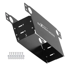 Engine Oil Cooler Air Guide Shield Kit Aluminum Black for 7-13 Row British Type