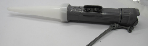 Fulton MX-993/U Military Angle Flashlight USA Olive Drab Extra Bulb Used FS