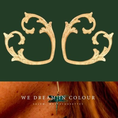 We Dream In Colour Gold Aphrodite Earrings MSRP $70